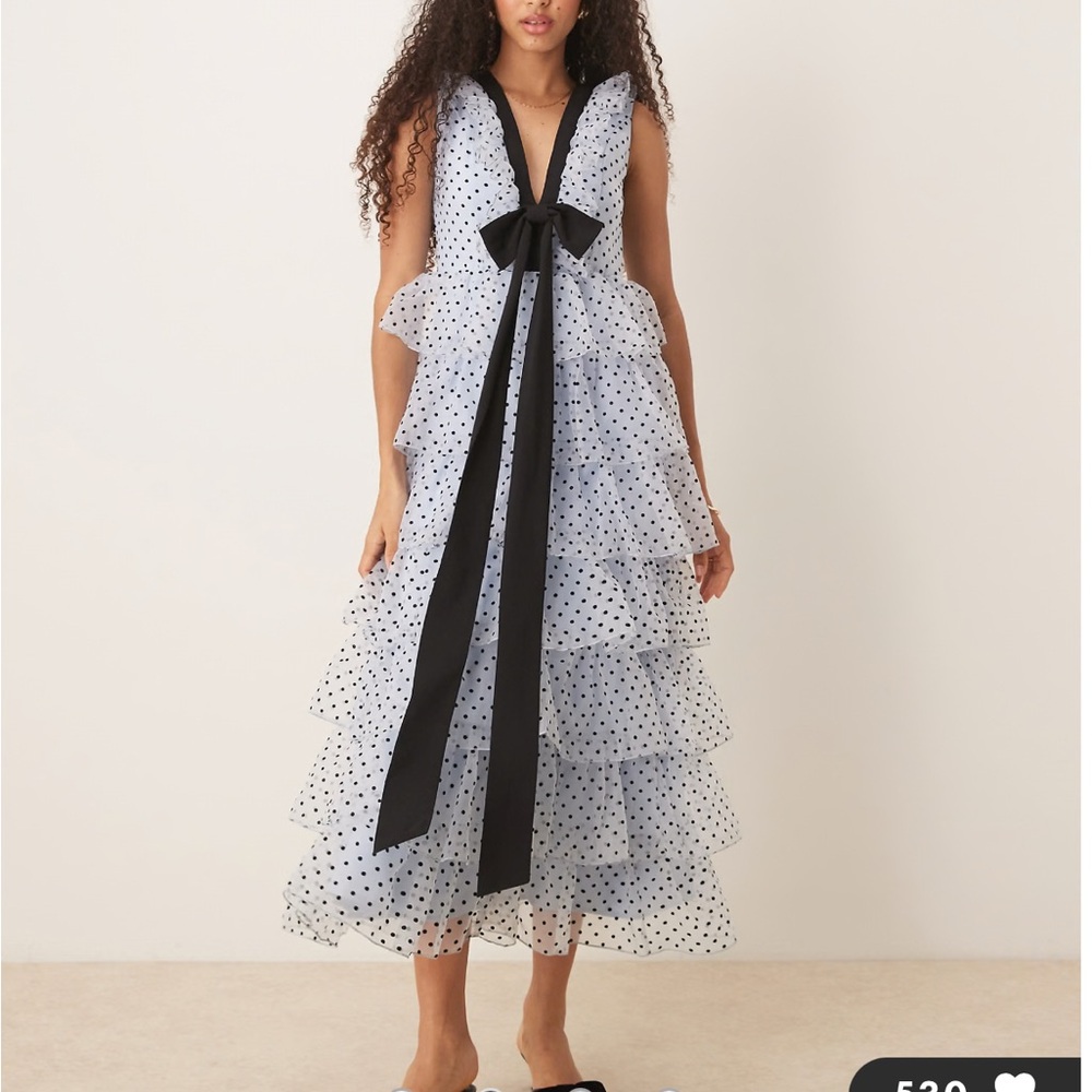 Dream Sister Jane Haven ruffle midi dress